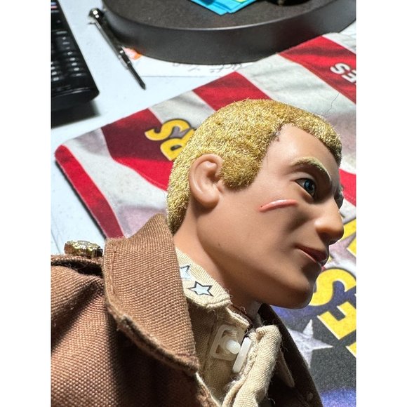 Hasbro GI Joe Custom Military  Poseable Action Figure Flocked Hair 90s 11.5” - Picture 5 of 12